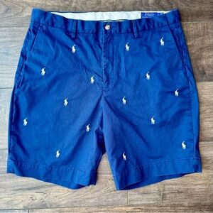 Polo Ralph Lauren Men’s Navy Blue Chino Shorts - Size 36 - Stretch Classic Fit